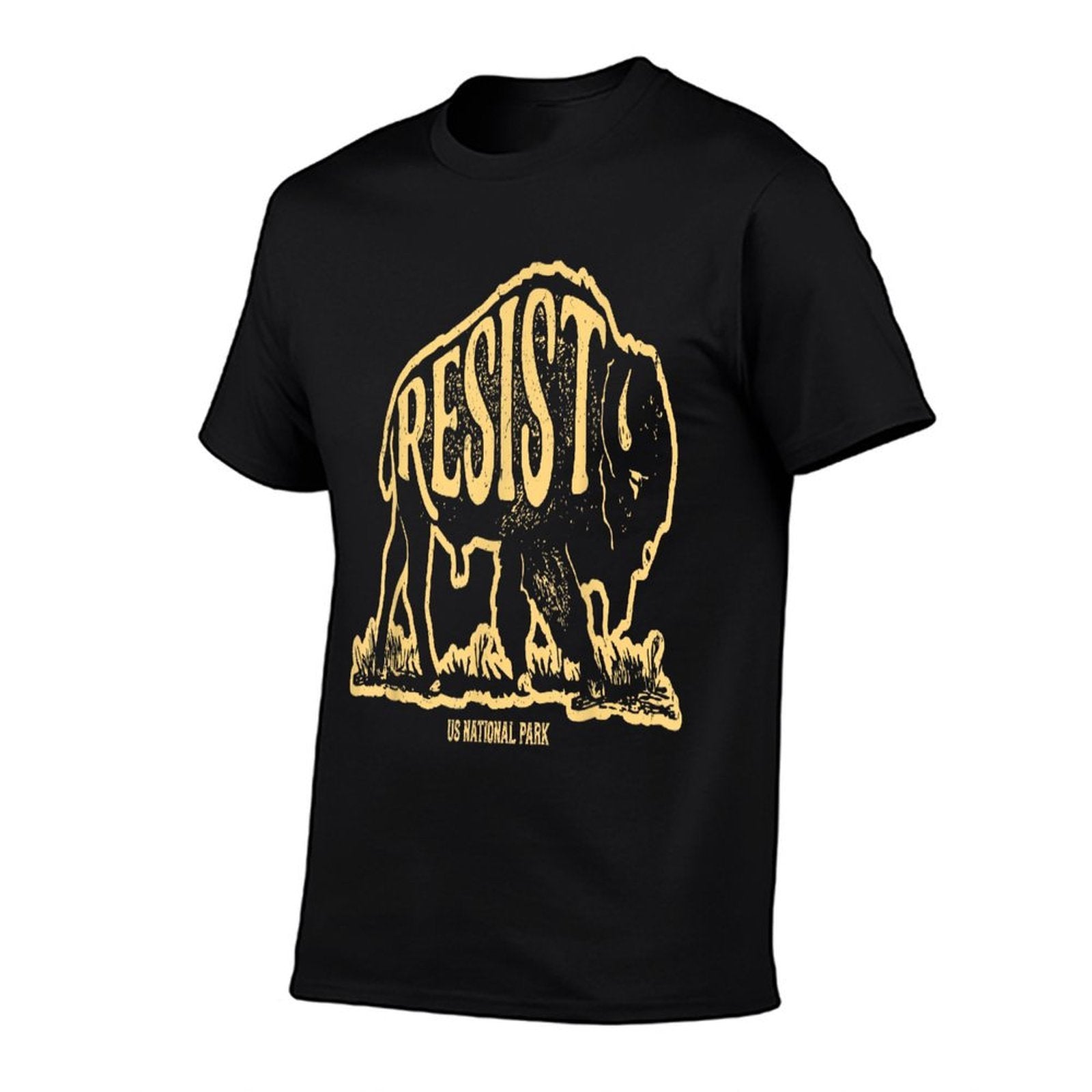 ALT US National Park Resist Service Bison Buffalo Vintage  Relaxed-fit T-Shirt