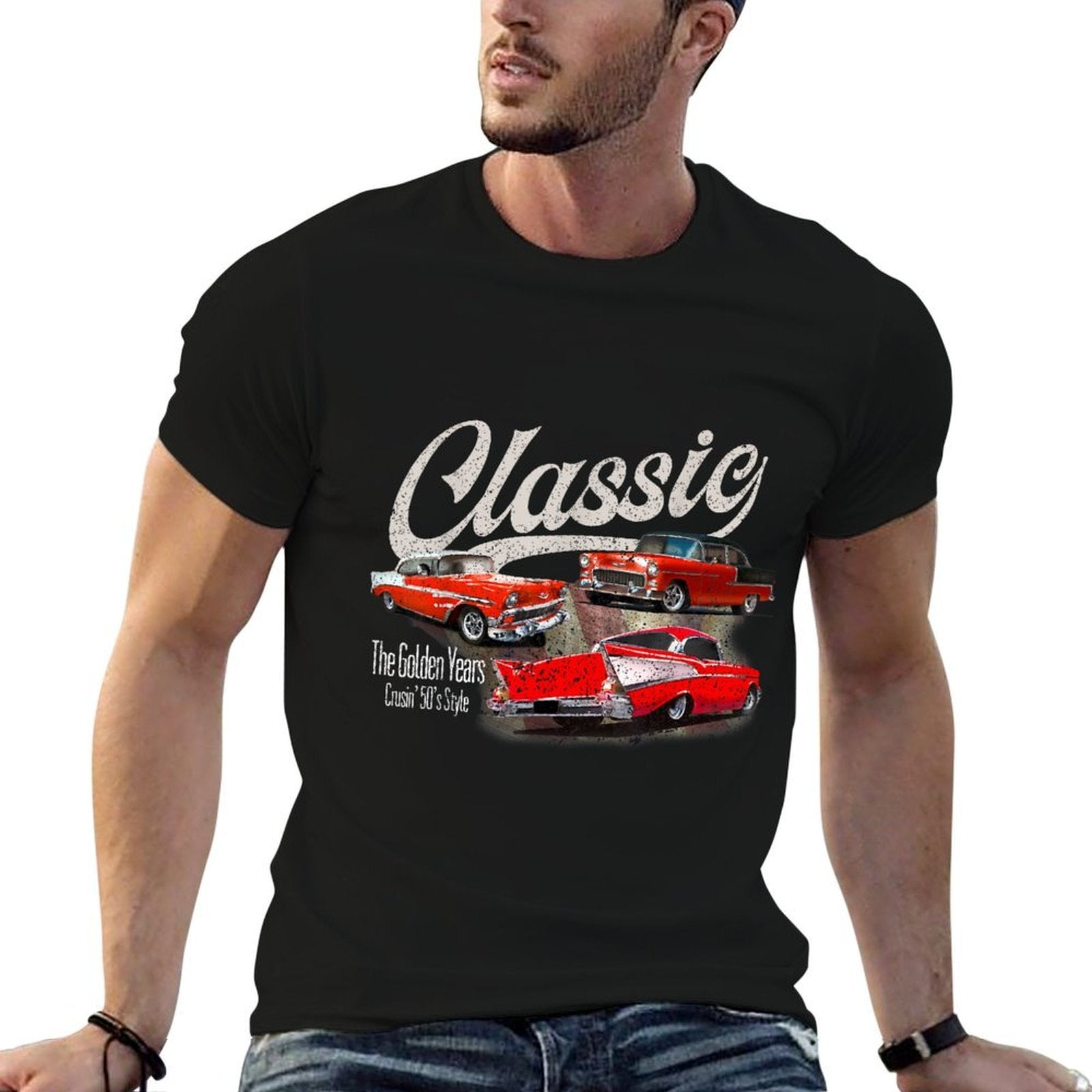 55 56 57 Chevys Bel Air Truck TriFive Vintage Cars  Soft T-Shirt