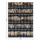 22 Seasons in Midsomer - Pattern Travel-friendly Throw Blanket