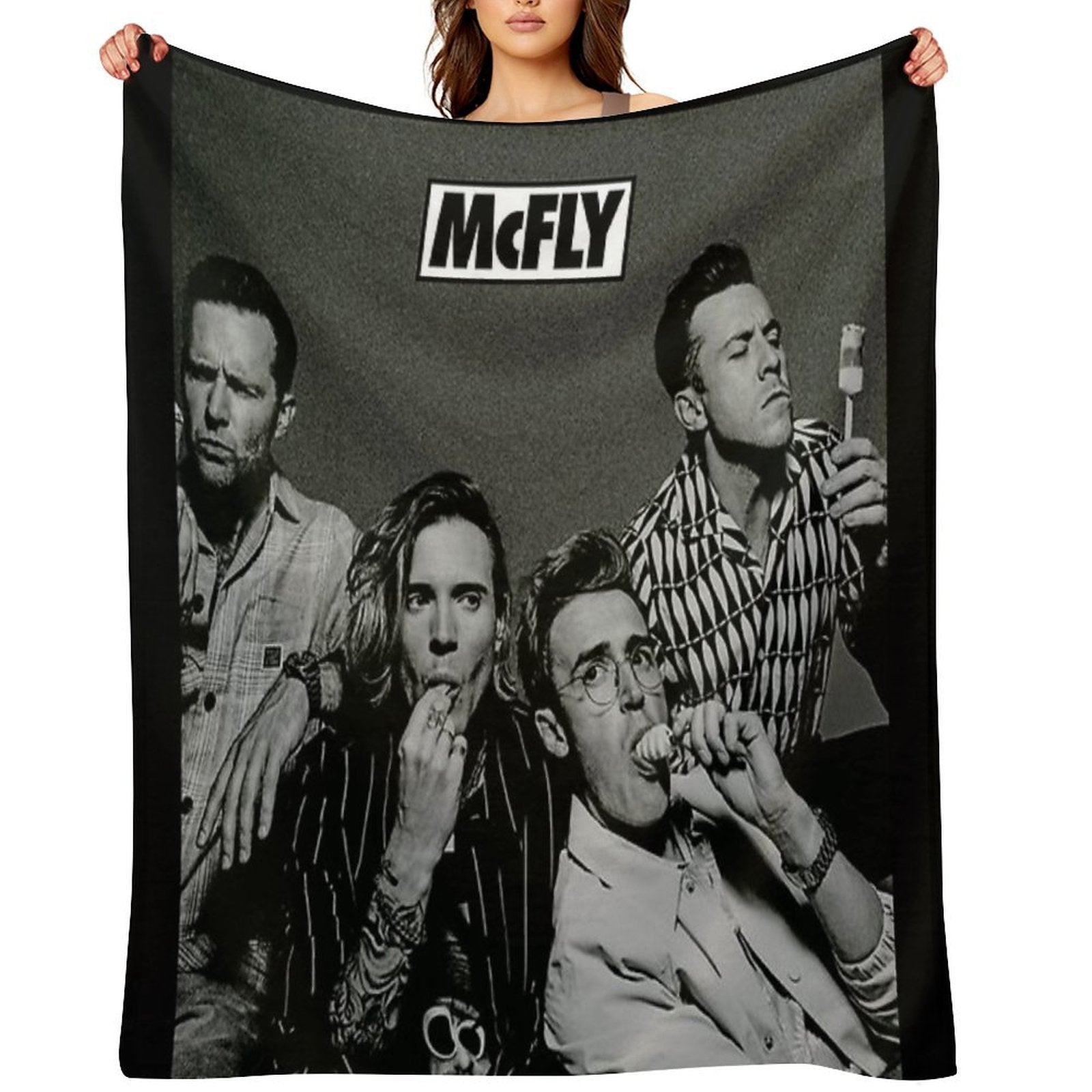 McFly Poster Easy Care Throw Blanket