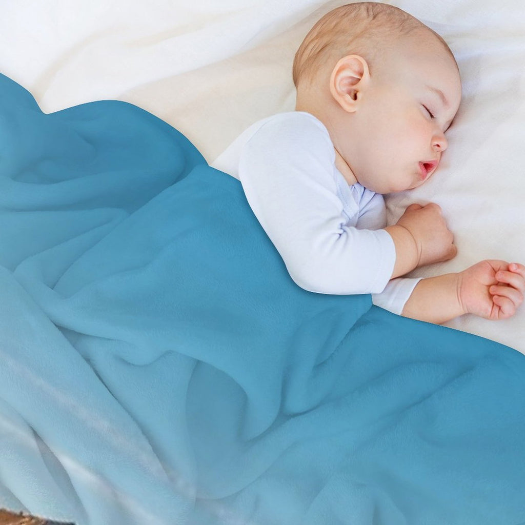 Winter Landscape in Iceland II Eco-conscious Throw Blanket