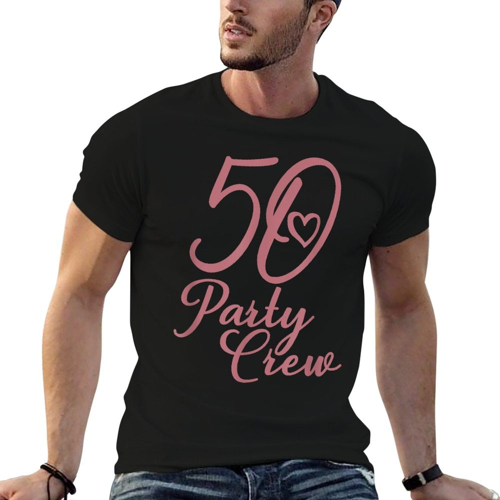 50 Party Crew Matching Group Women 50th Birthday  Stretchy T-Shirt
