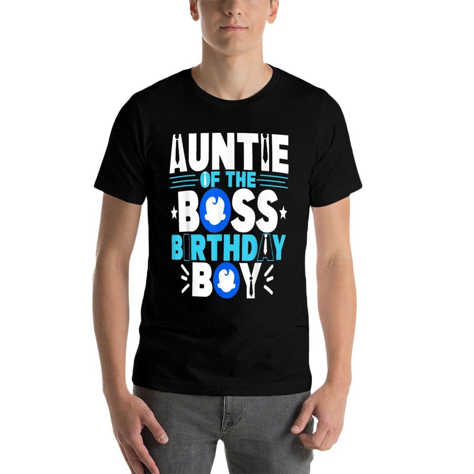 Auntie Of The Boss Birthday Boy Baby Decor Family Matching  Affordable Price T-Shirt
