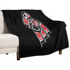 Haida Raven Shrink-resistant Throw Blanket