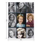 Shirley Temple Collage Plush Throw Blanket