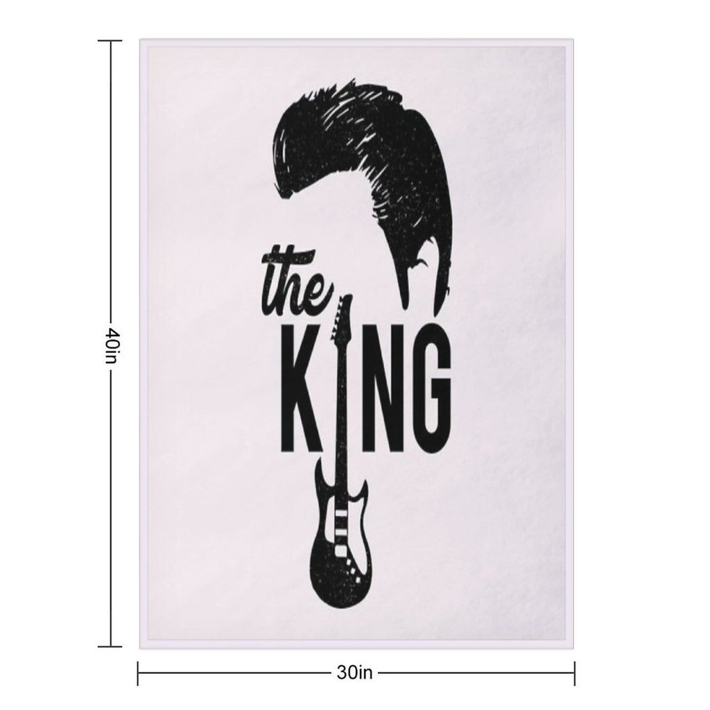 Elvis Elvis The King Sustainable Throw Blanket