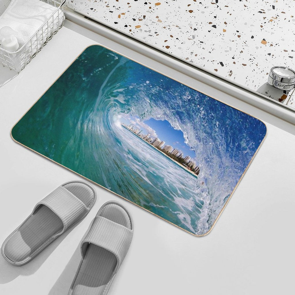 Concrete Horizon  Easy To Clean Bath Mat