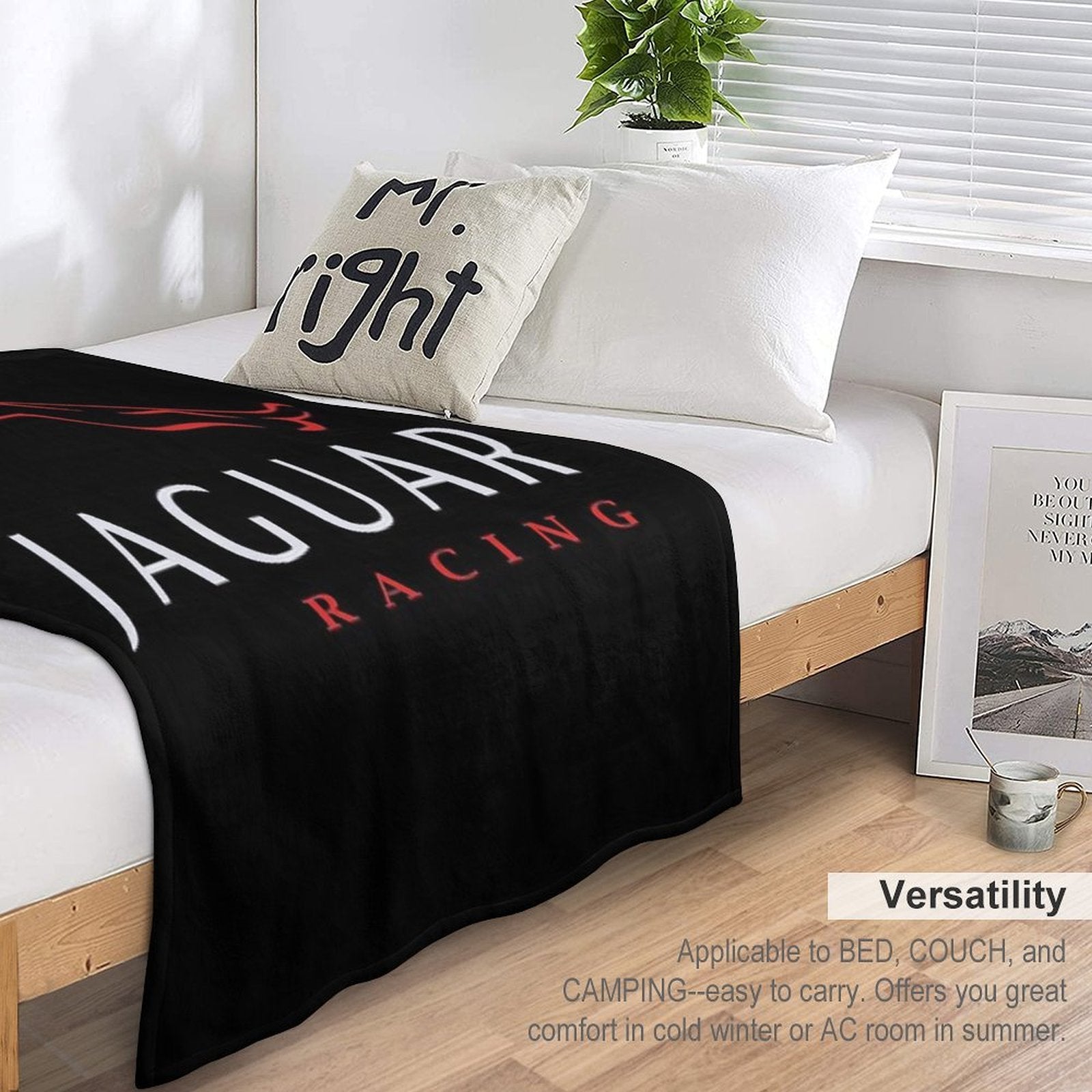 Serene Jaguar Cars Land Rover Logo BMeadows Shrink-resistant Throw Blanket