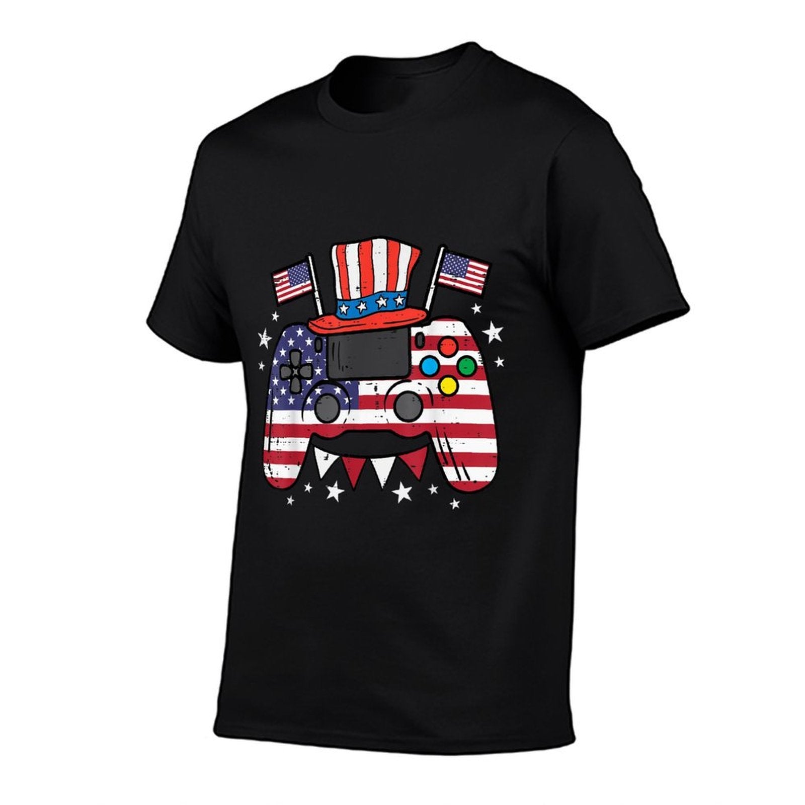 4th Of July Video Gamer US Gaming Patriot Boys Kids Men  Quick-drying T-Shirt