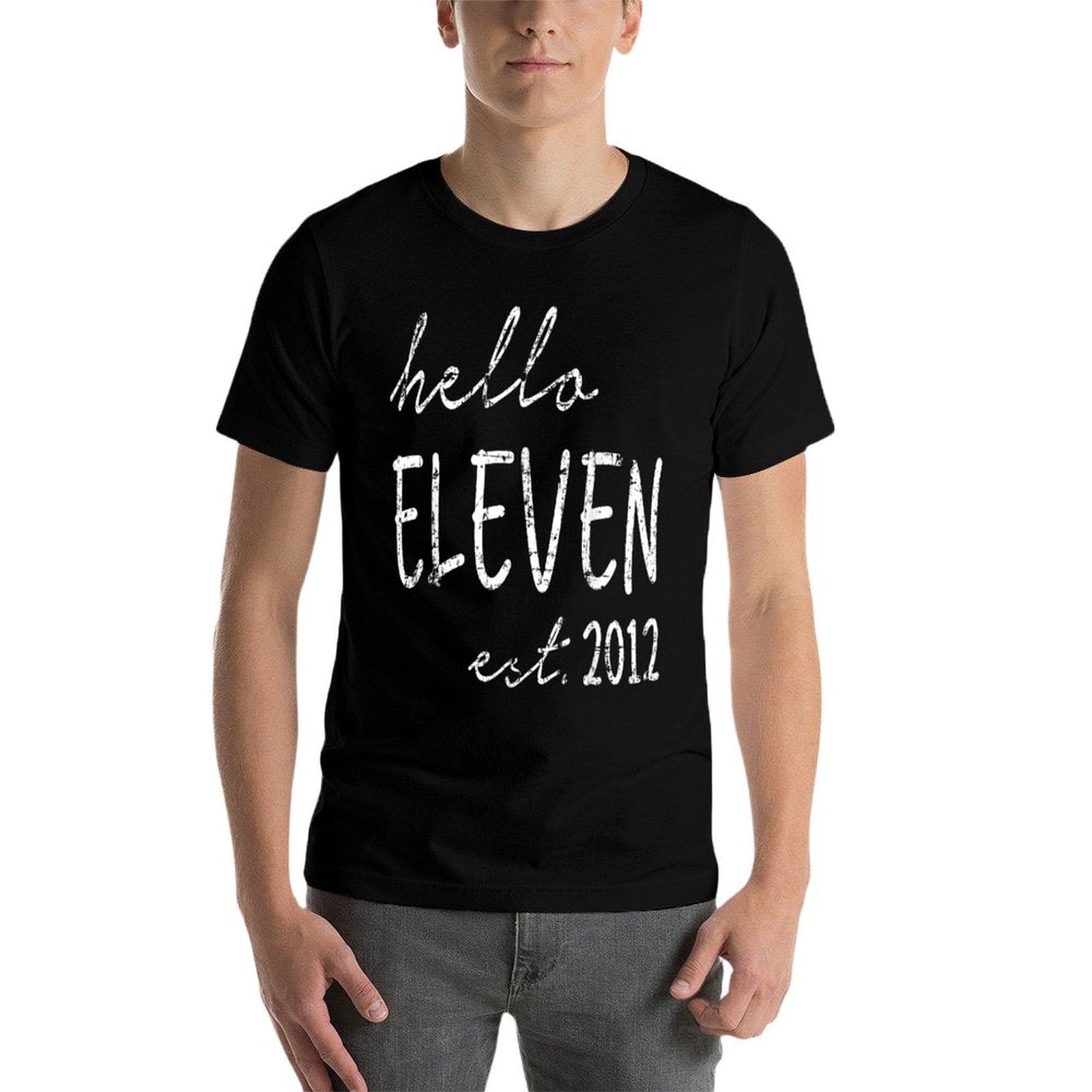 Est. 2012, Hello Eleven Years Old Boy Or Girl, 11th Birthday  Eco-friendly Material T-Shirt