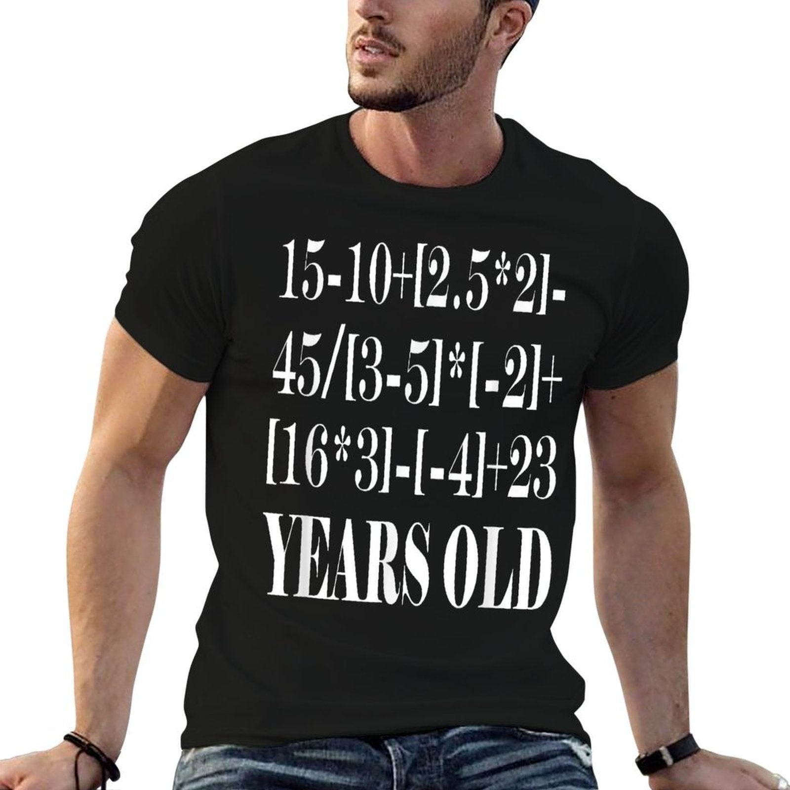 40 Years Old Algebra Equation Funny 40th Birthday  Durable T-Shirt