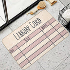 Library Card  Stain-Proof Bath Mat