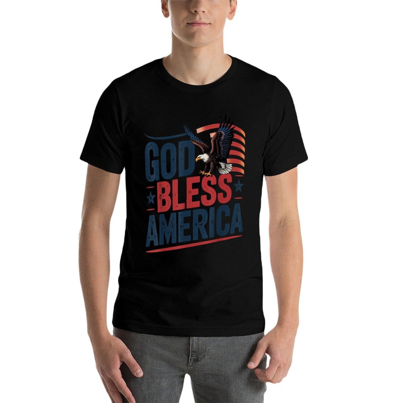 God Bless America Eagle American Patriotic 4th of July  Classic T-Shirt