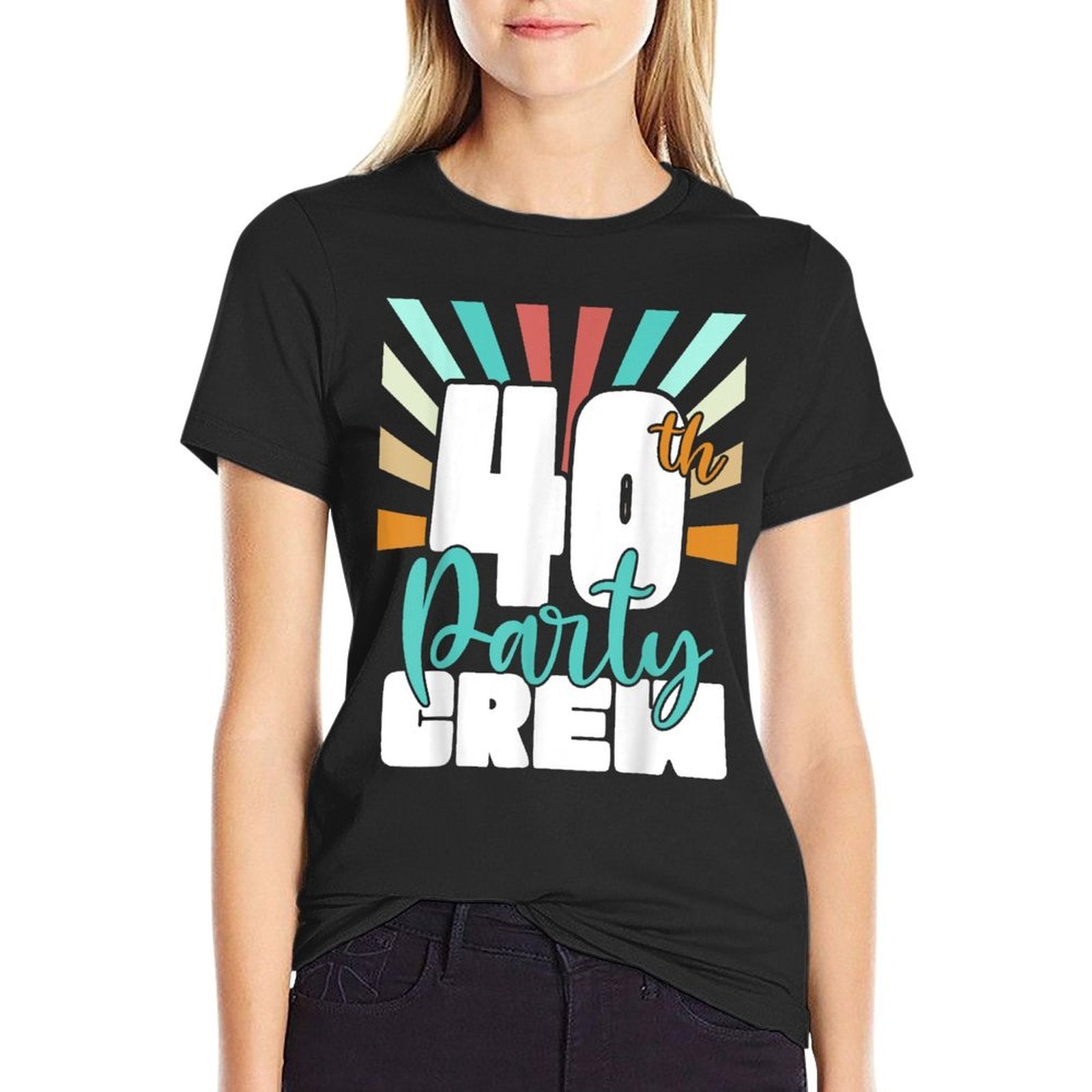 40th Party Crew Birthday Squad Funny 40 Year Old Birthday  Odor-resistant T-Shirt