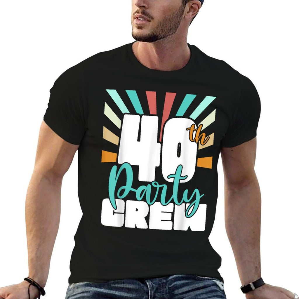40th Party Crew Birthday Squad Funny 40 Year Old Birthday  Odor-resistant T-Shirt