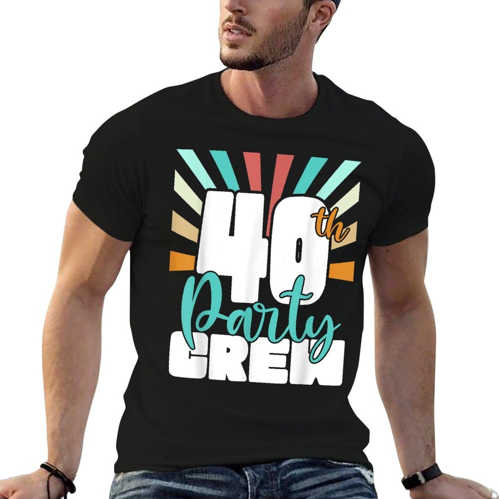 40th Party Crew Birthday Squad Funny 40 Year Old Birthday  Odor-resistant T-Shirt