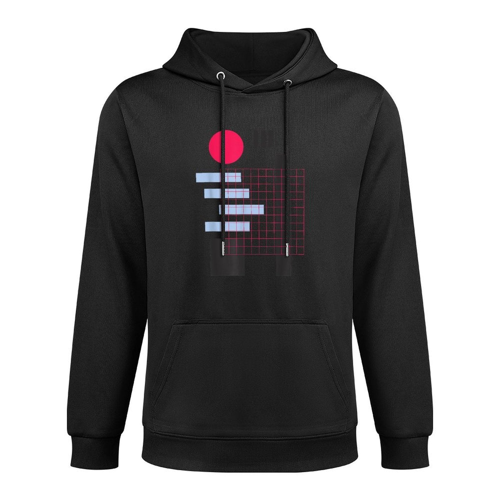 Minimalist Abstract Geometric Graphic Layering Staple Hoodie