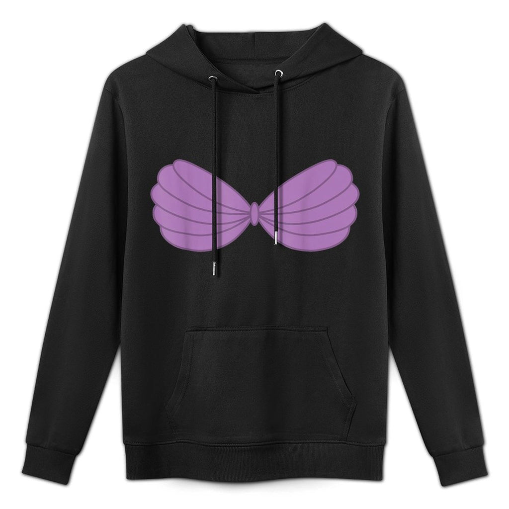 Purple Mermaid Seashell Bra Costume Customizable Surface Hoodie