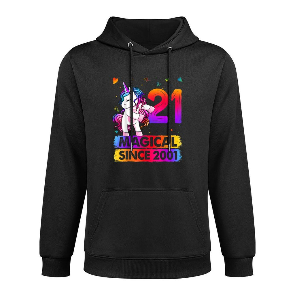 21 Year Old Unicorn Flossing 21st Birthday Unicorn Party Layering Staple Hoodie