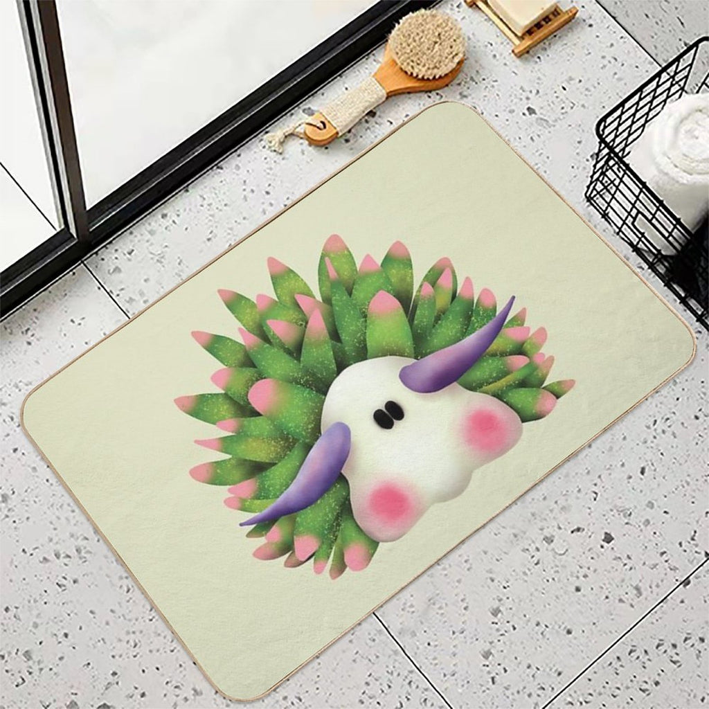 Leaf Sheep Sea Slug Nudibranch  High-Traffic Bath Mat