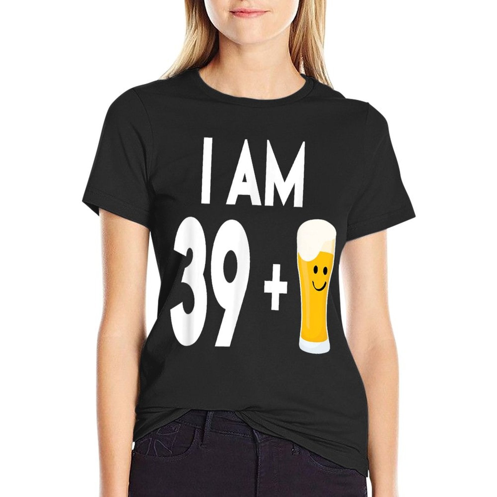 40th Birthday Beer 40 Years Old Alcohol Gift  Vintage-inspired T-Shirt