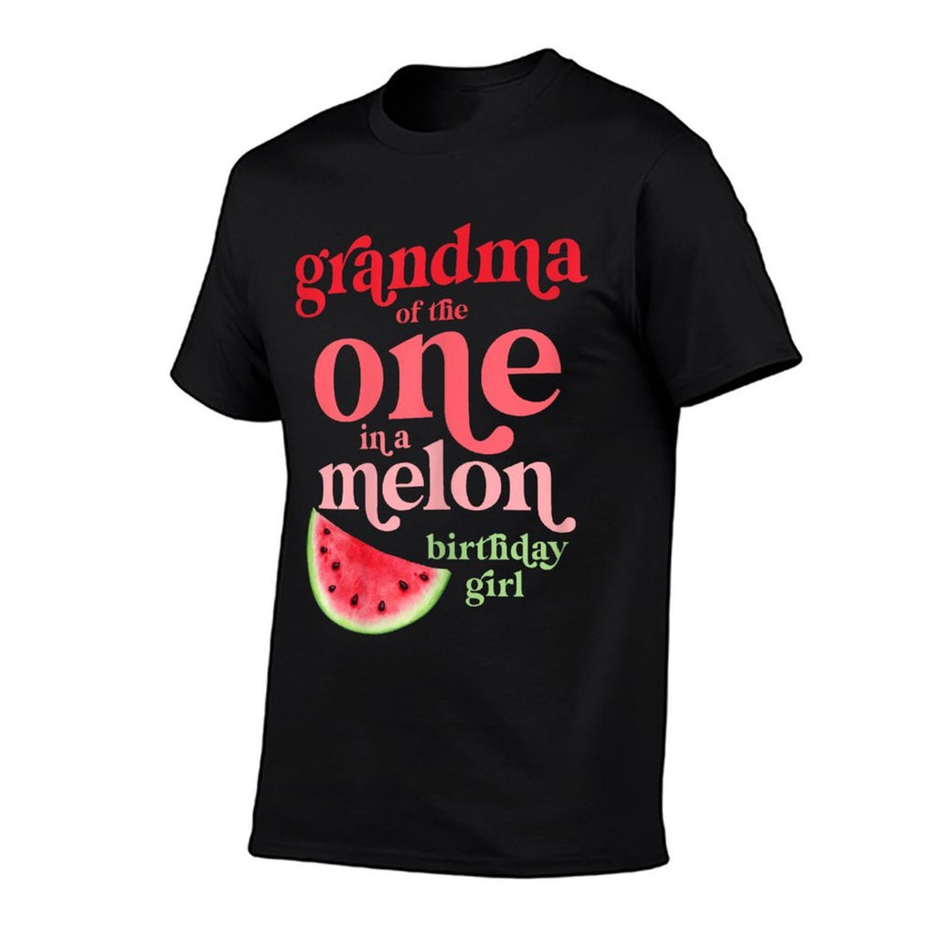 Grandma of The One In A Melon Birthday Girl Watermelon First  Affordable Price T-Shirt