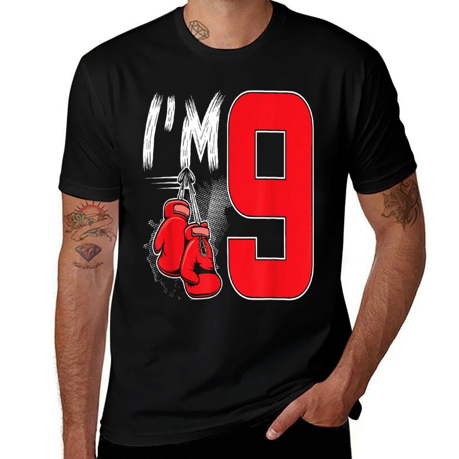 9th Boxing Birthday Party Nine Year Old Boxer Birthday  Breathable T-Shirt