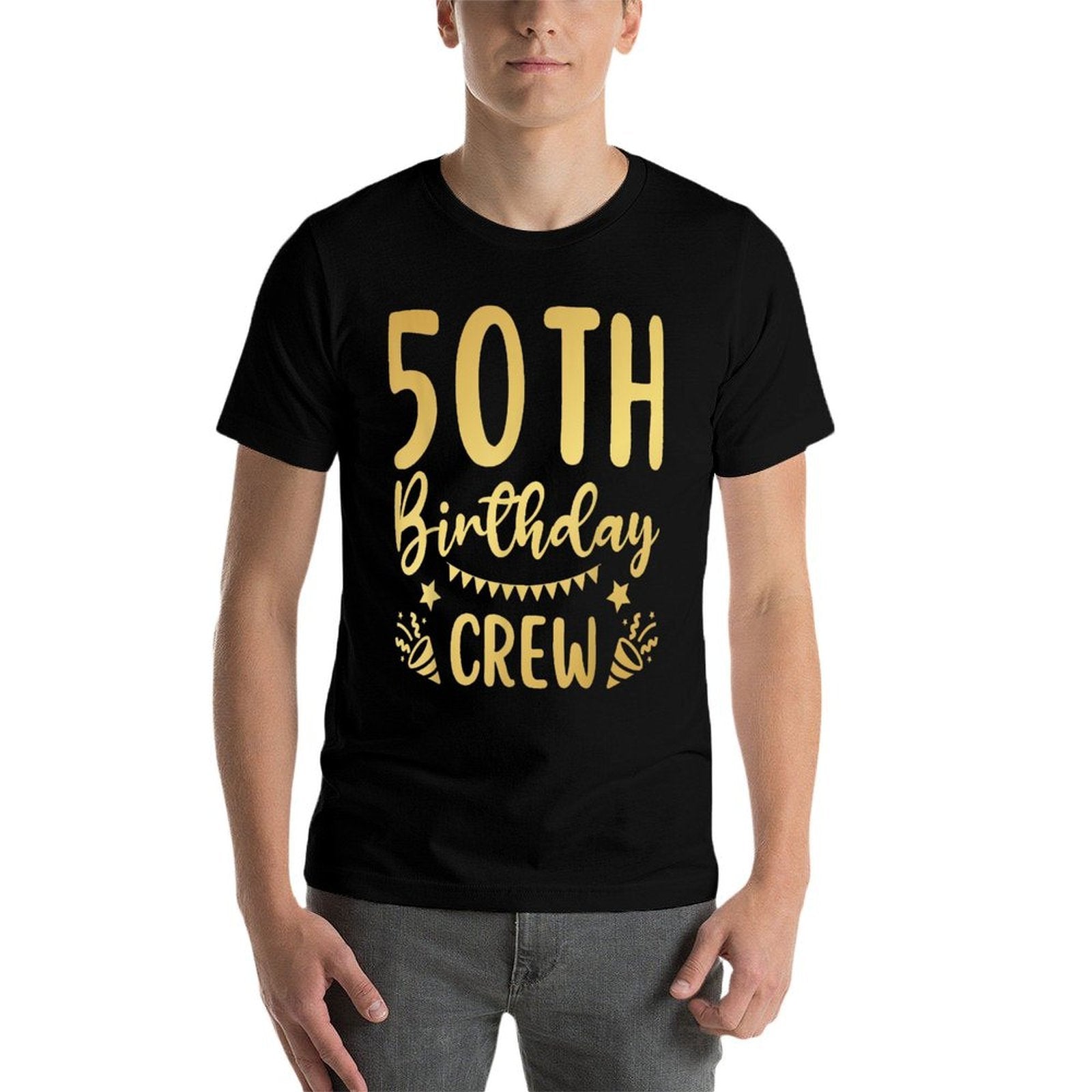 50th Birthday Crew 50 Party Crew Group Friends BDay Gifts  Easy-care T-Shirt