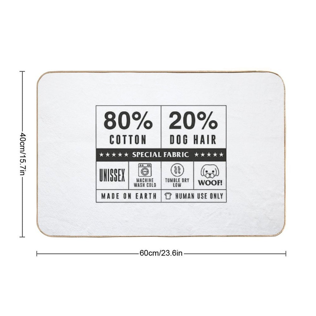 80 Cotton 20 Dog Hair by Tobe Fonseca  Non-Slip Bath Mat