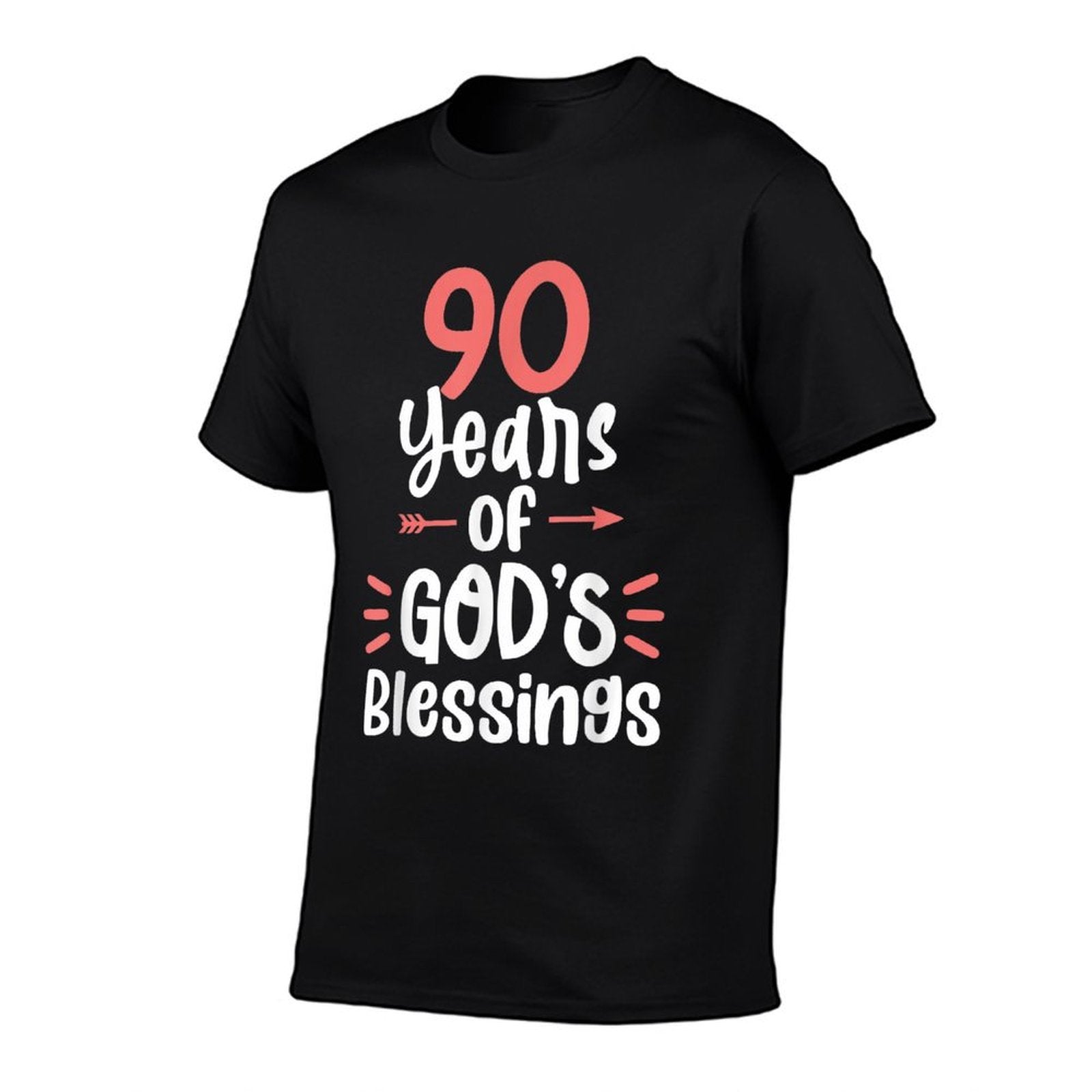 90 Years of God's Blessings 90 Year Old Happy 90th Birthday  Relaxed-fit T-Shirt