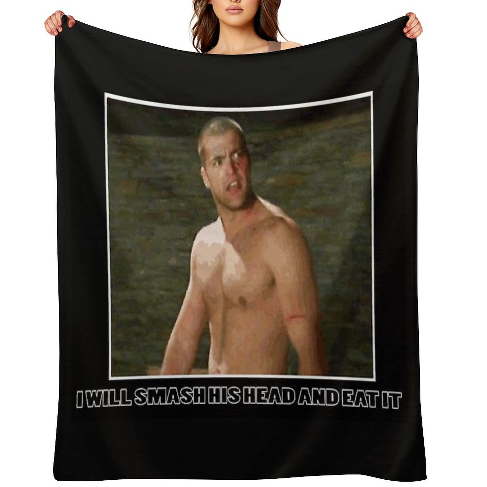 CT - MTV The Challenge Smash His Head And Eat It Wrinkle-free Throw Blanket