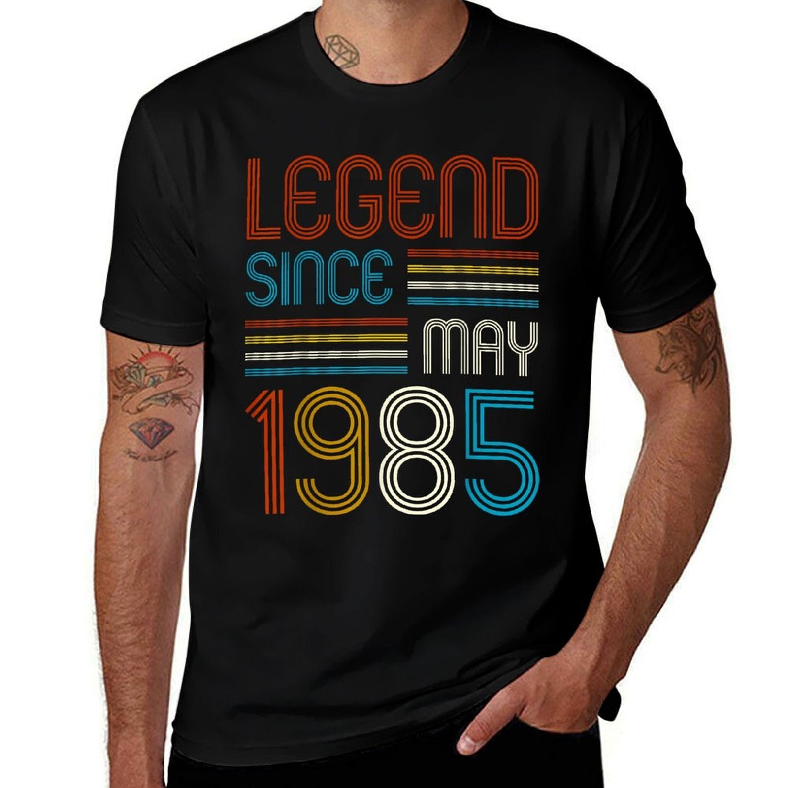 40th Birthday Gifts Men Legend Since May 1985 40th Birthday  Eco-friendly Material T-Shirt