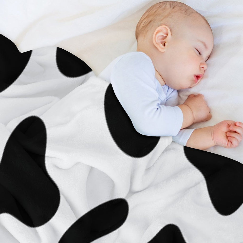 Black And White Compact Throw Blanket