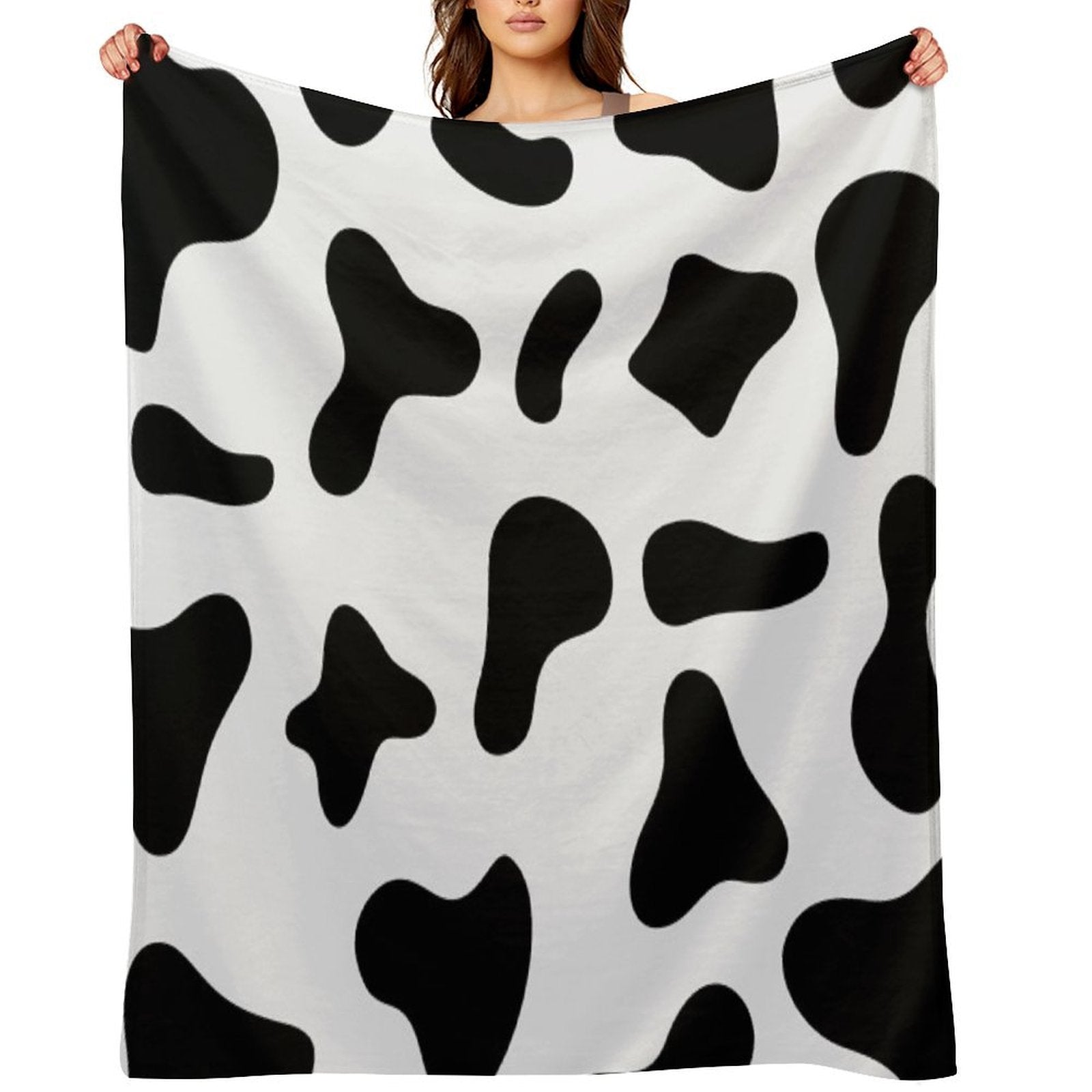 Black And White Compact Throw Blanket