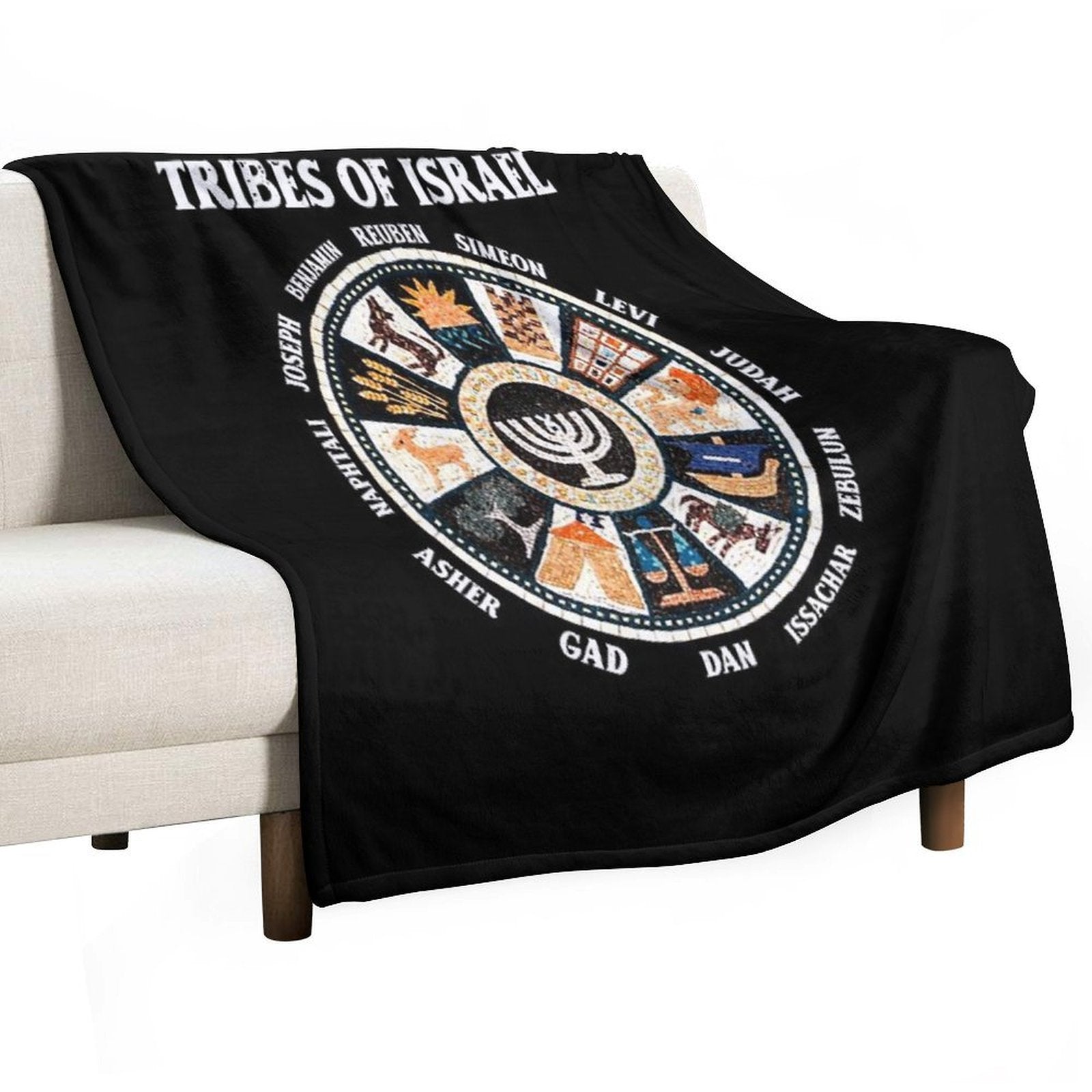 12 Twelve Tribes of Israel Hebrew Israelite Judah Jerusalem Quick-dry Throw Blanket