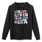 7 Year Old In My Seven Year Old Era Girl Kids 7th Birthday Durable Construction Hoodie