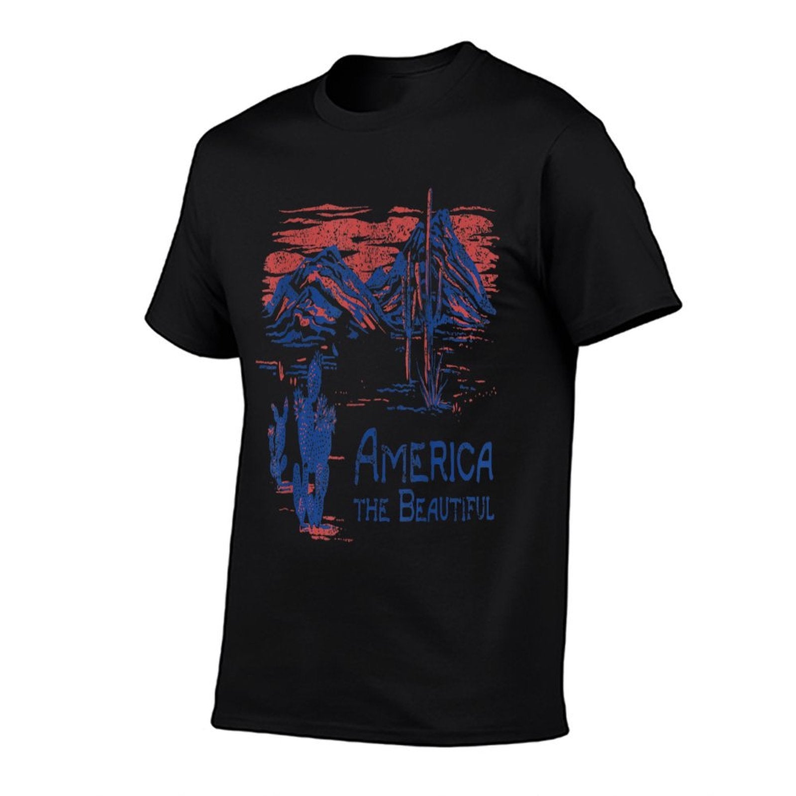 Americana America The Beautiful Landscape  Trendy Pattern T-Shirt