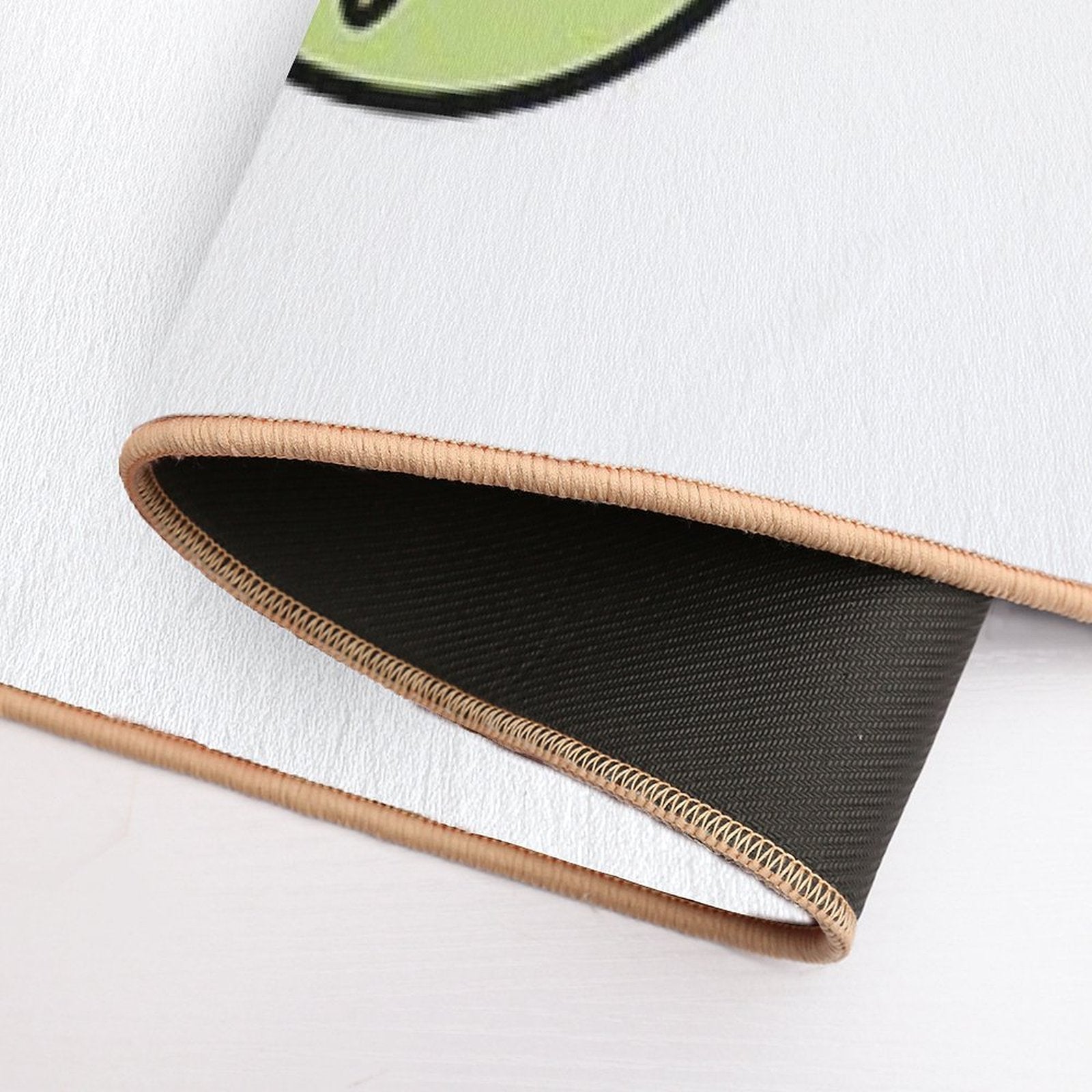 Kawaii Green Tomato Mascot No. 2  Anti-Trip Bath Mat