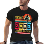 20 Year Old Gifts Vintage 2002 Limited Edition 20th Birthday  Wrinkle-resistant T-Shirt
