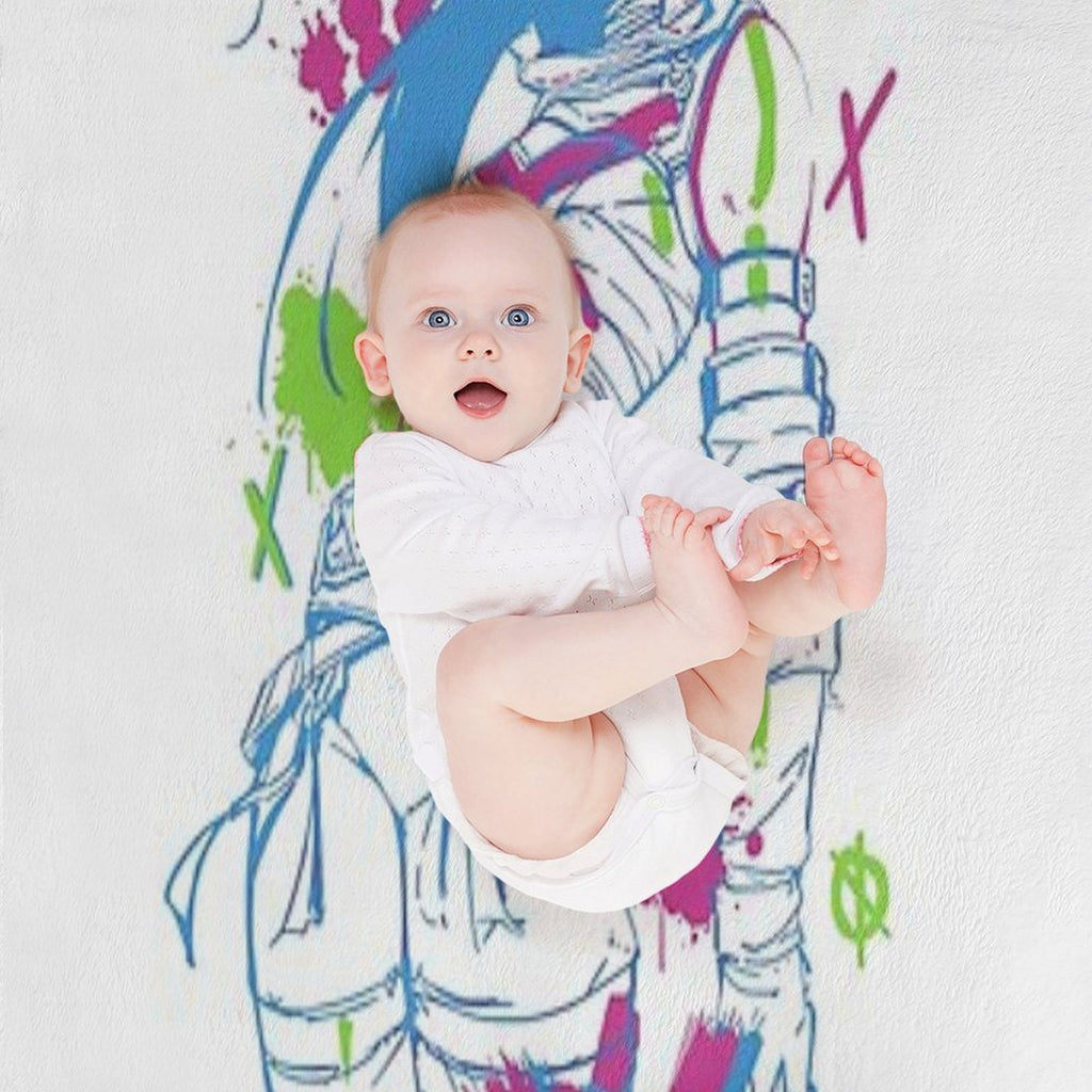 Jinx Arcane Powder Graphic Easy Care Throw Blanket