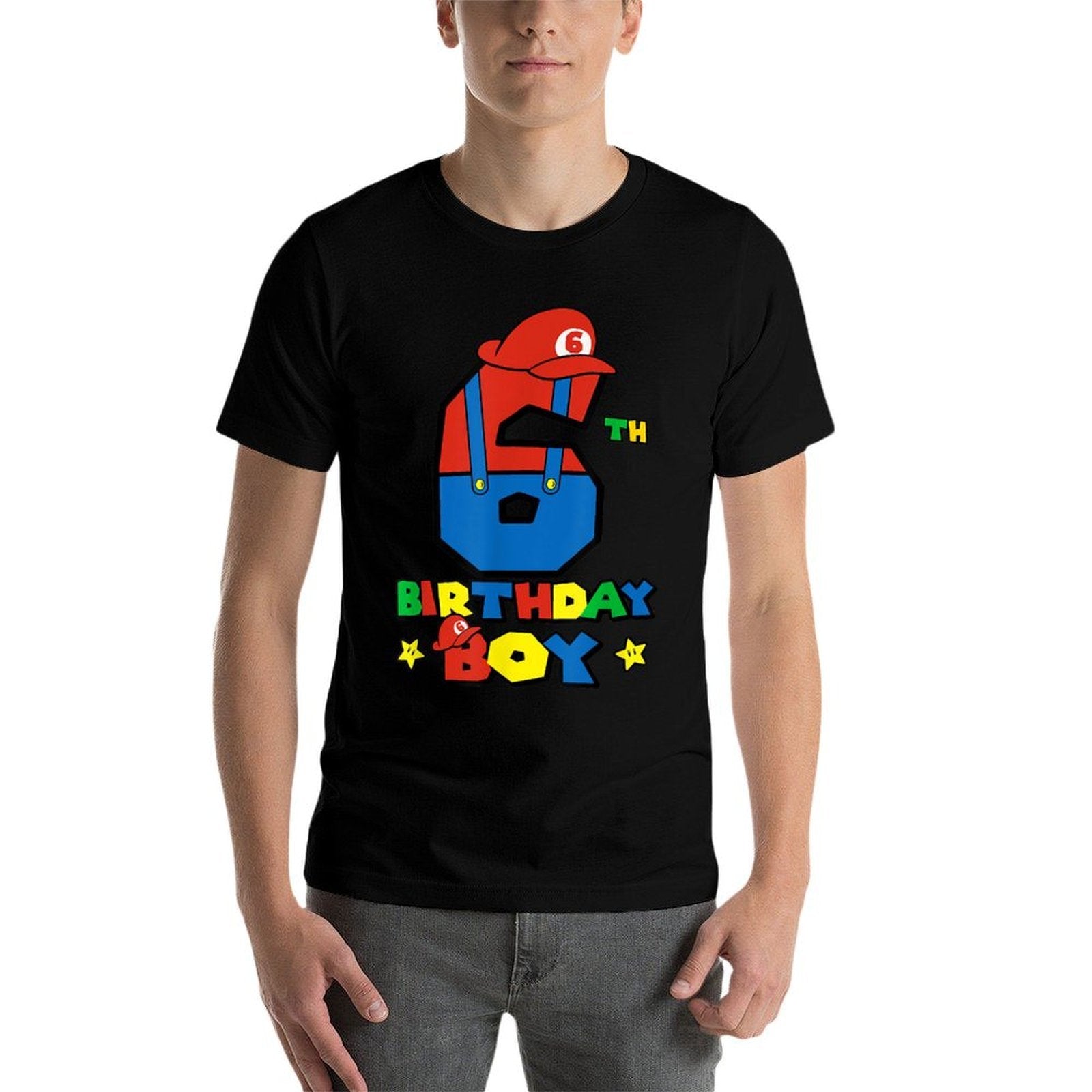 6th Birthday Boy Super Gamer Gaming Theme Birthday Party  Breathable T-Shirt