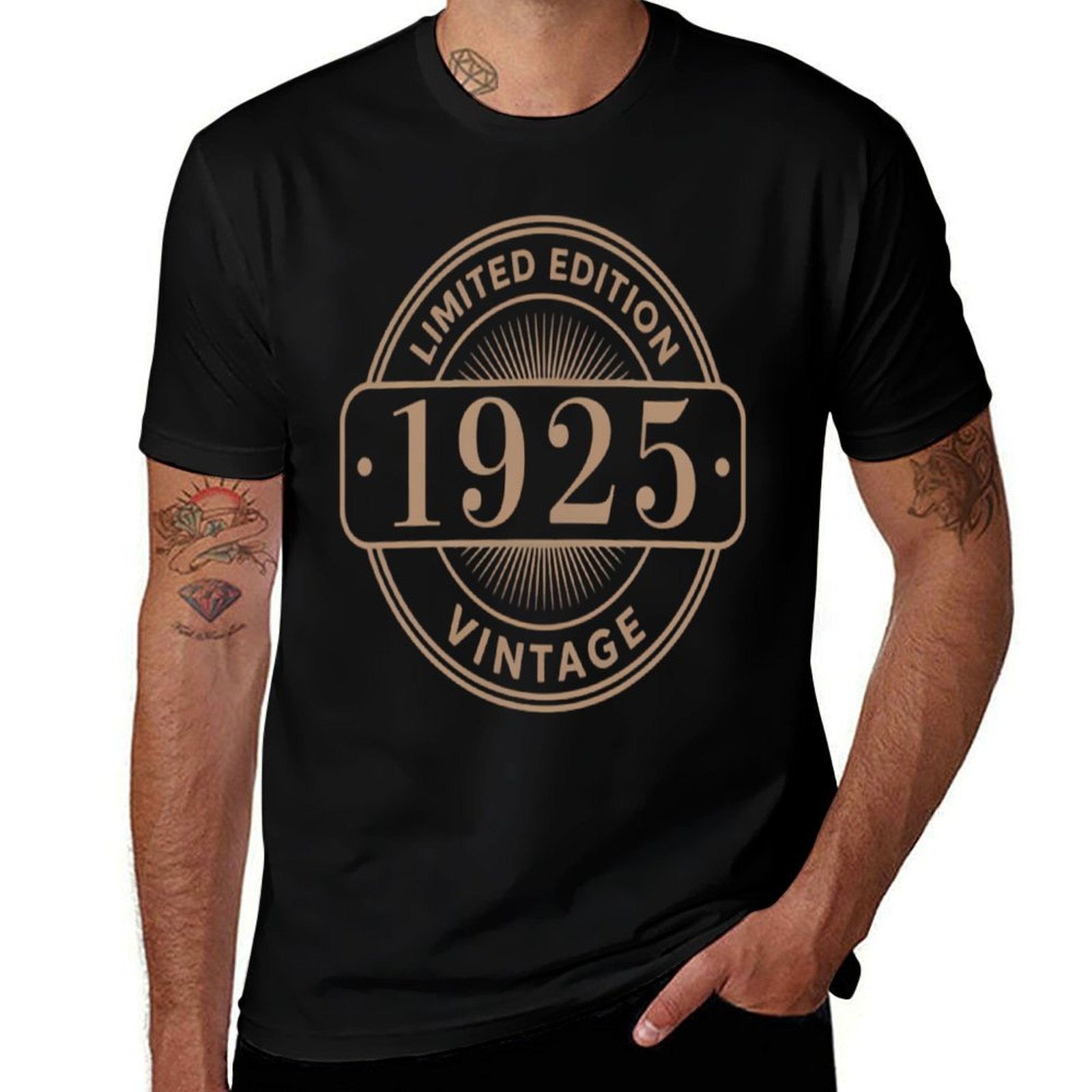 100 Years Old Vintage 1925 100th Birthday Classic  Graphic-printed T-Shirt