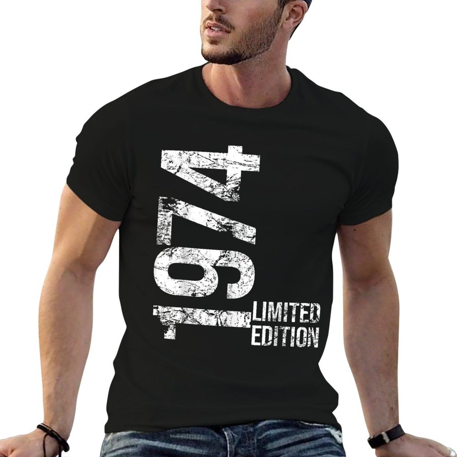 51st Birthday 51 Years Old Man Woman Vintage 1974  Fade-proof Color T-Shirt
