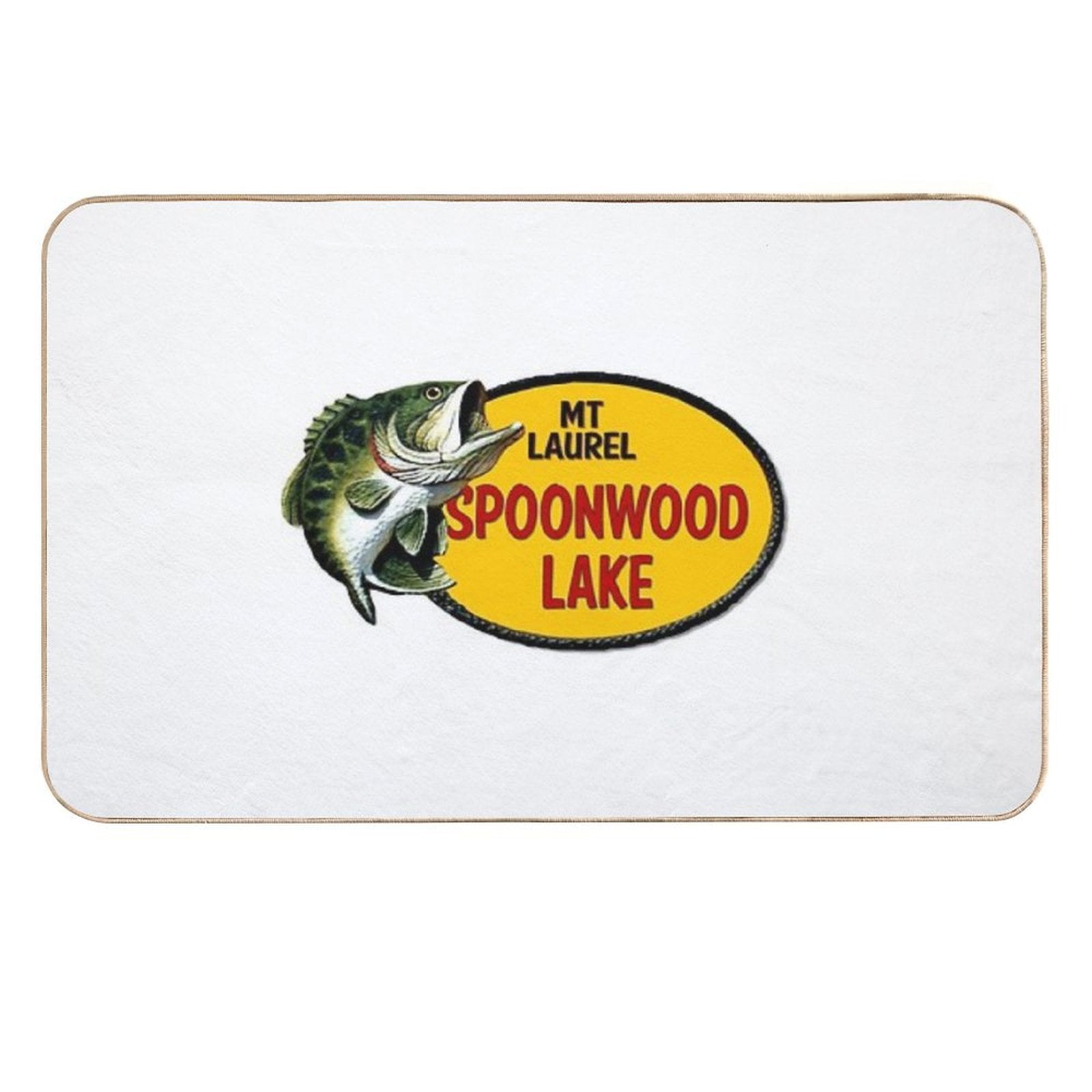 MT Laurel Alabama Spoonwood Lake Bass  Slip-Resistant Bath Mat