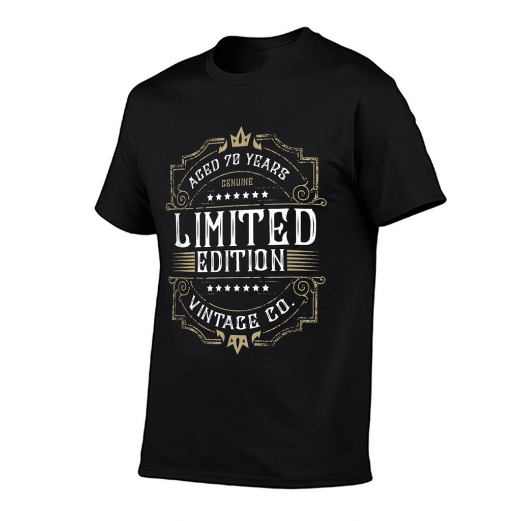 Aged 70 Years Limited Edition Vintage Style 70th Birthday  Easy-care T-Shirt