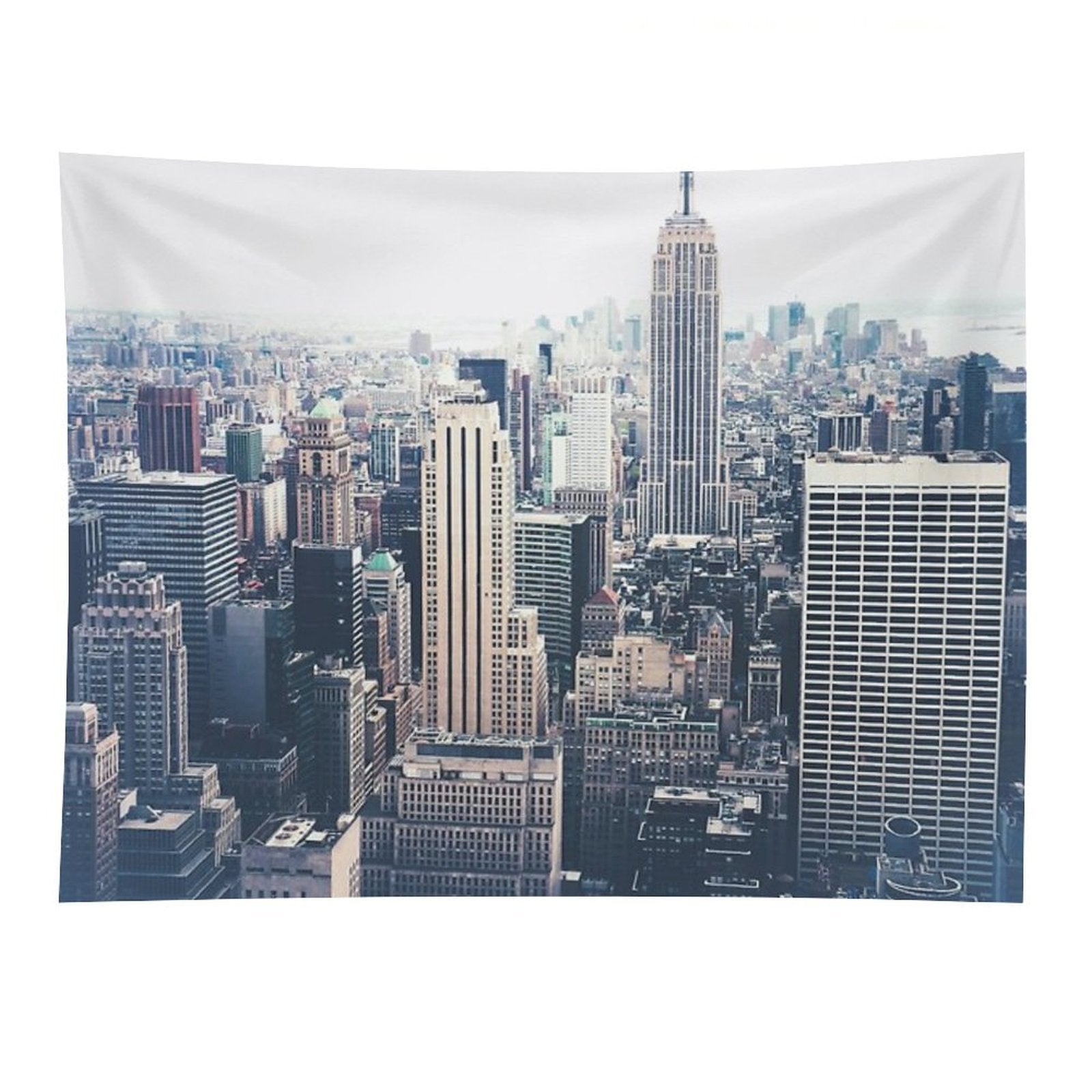 Foggy Day in New York City Tapestry