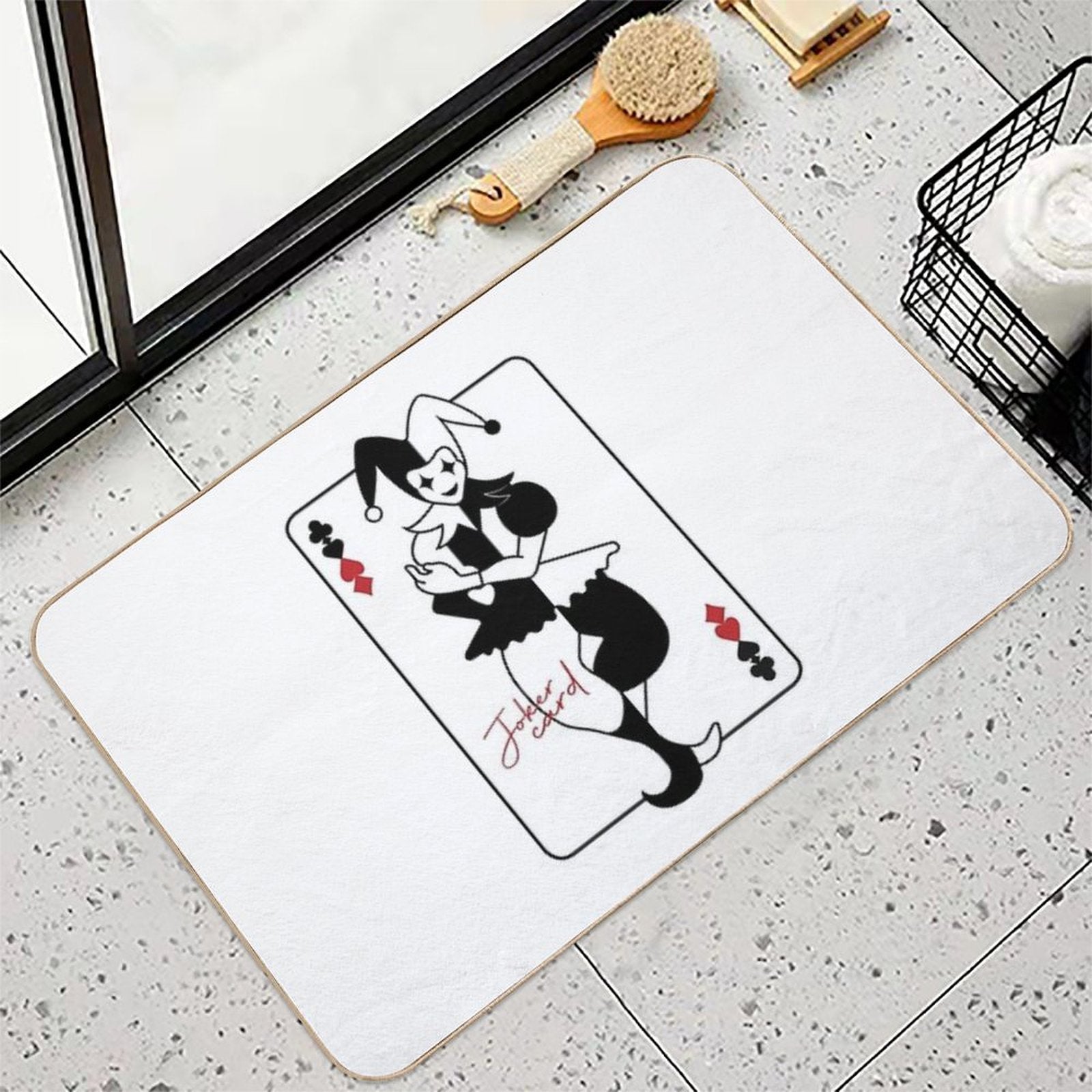 Joker Card  Absorbent Bath Mat