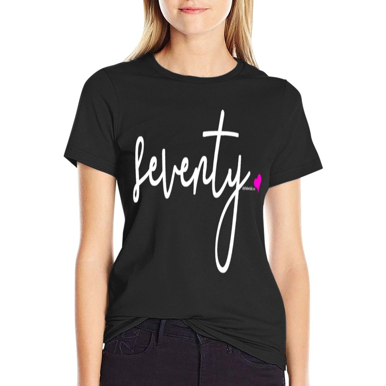 70th Birthday Gift Ideas for Her Women Seventy Design Party  Quick-drying T-Shirt