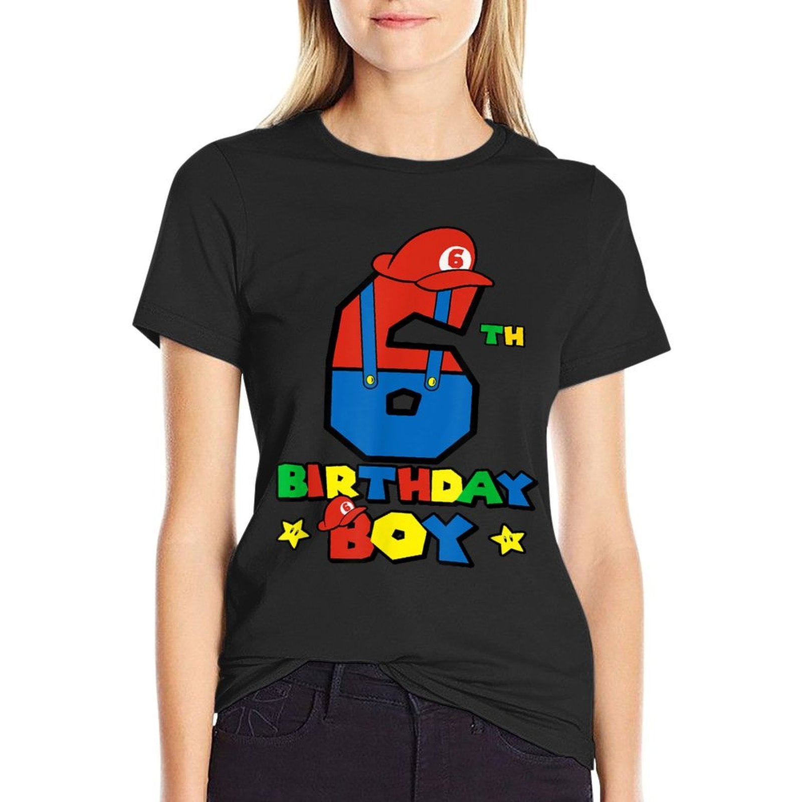 6th Birthday Boy Super Gamer Gaming Theme Birthday Party  Breathable T-Shirt