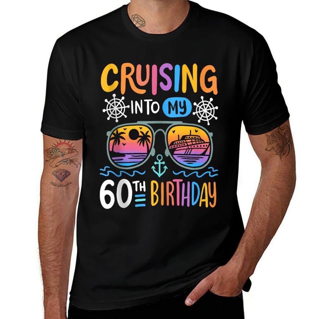 Cruising Into My 60th Birthday Party 60 Year Old Bday Cruise  Polyester Blend T-Shirt